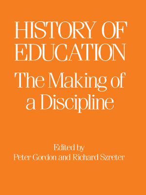 cover image of The History of Education